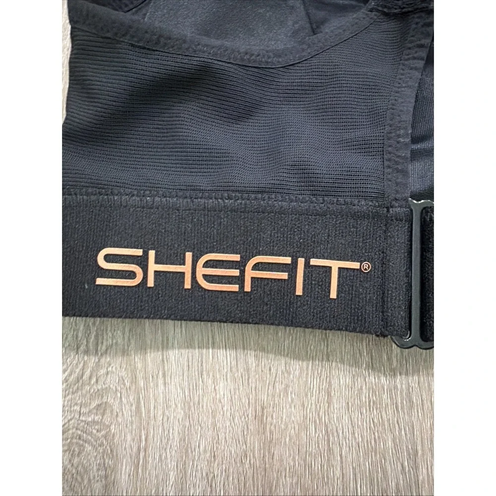 Shefit Ultimate High Impact Sports Bra Zip Front  Adjustable 1Luxe Black